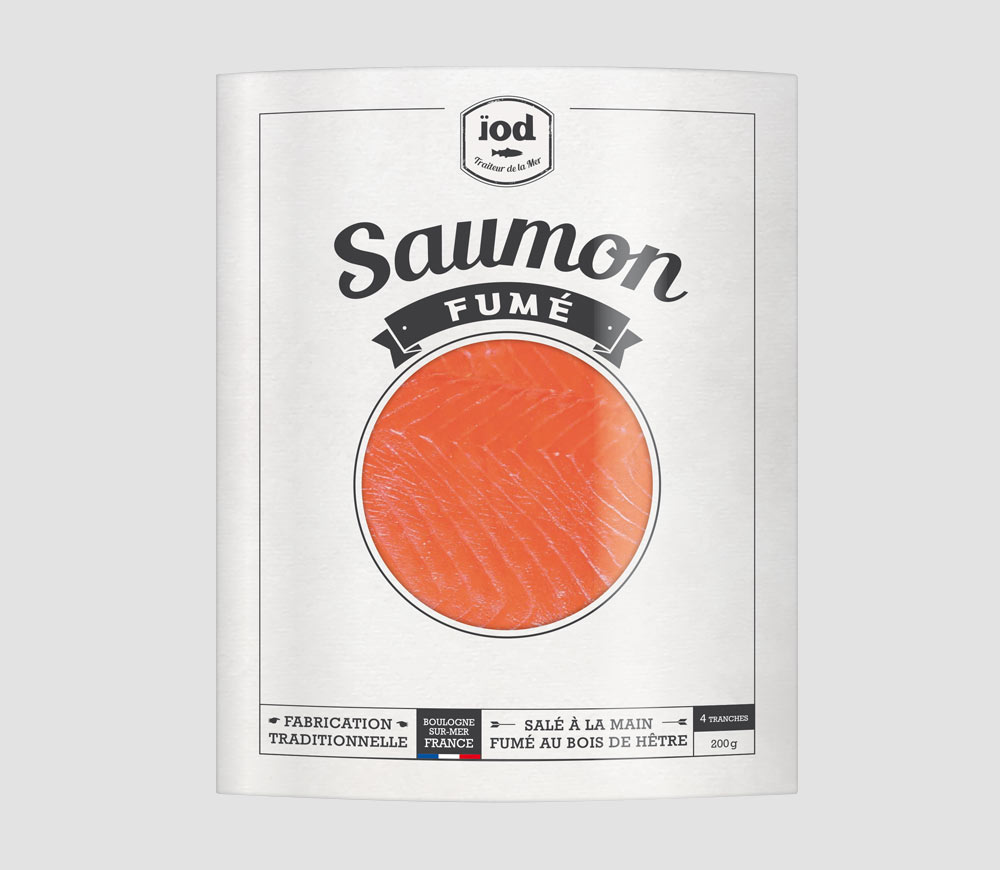 Ïod - Packaging Saumon fumé