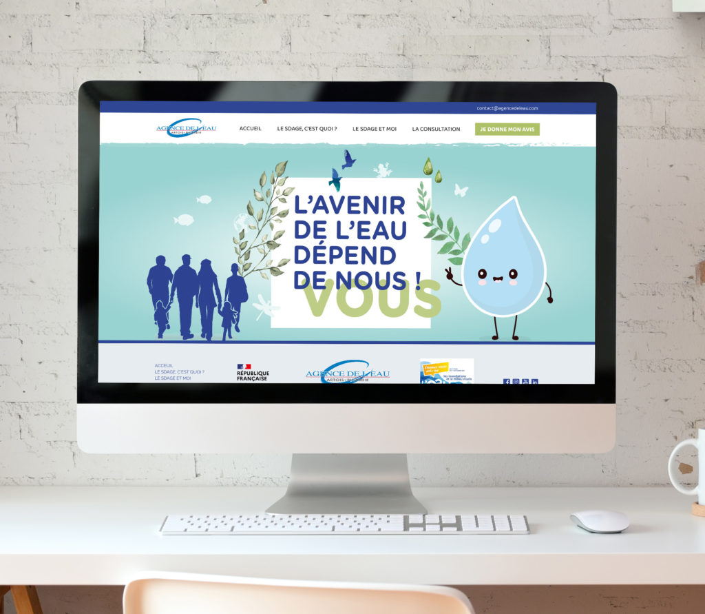 JBL Com & Cie - Portfolio - Site Agence de l'Eau