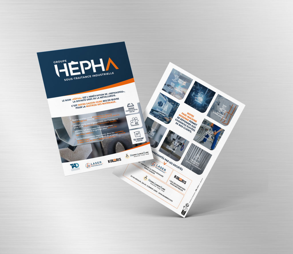 JBL Com & Cie - Portfolio - Hepha - Flyer