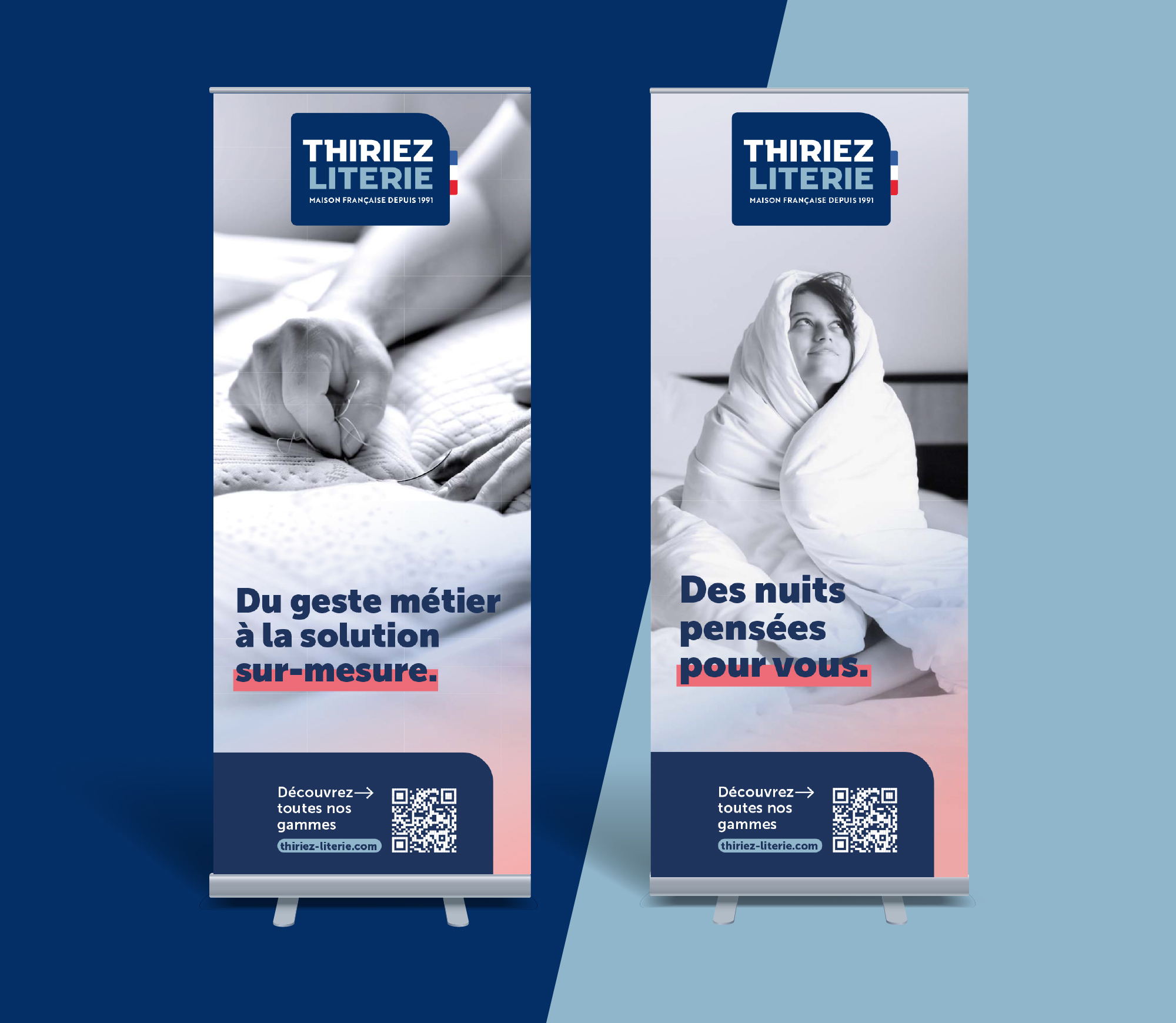 JBL Com & Cie - Portfolio - Thiriez Literie - Identité de marque