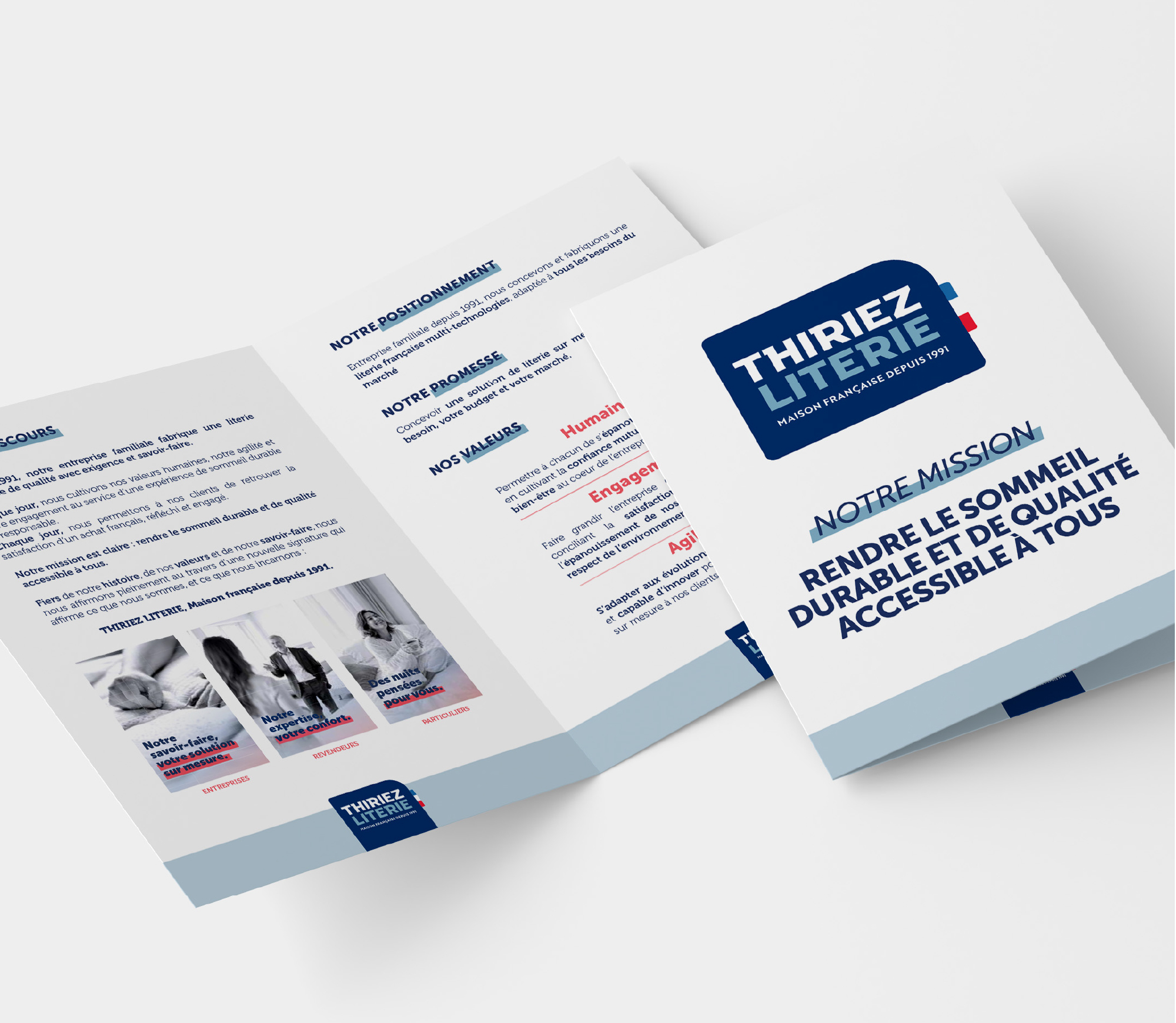 JBL Com & Cie - Portfolio - Thiriez Literie - Identité de marque