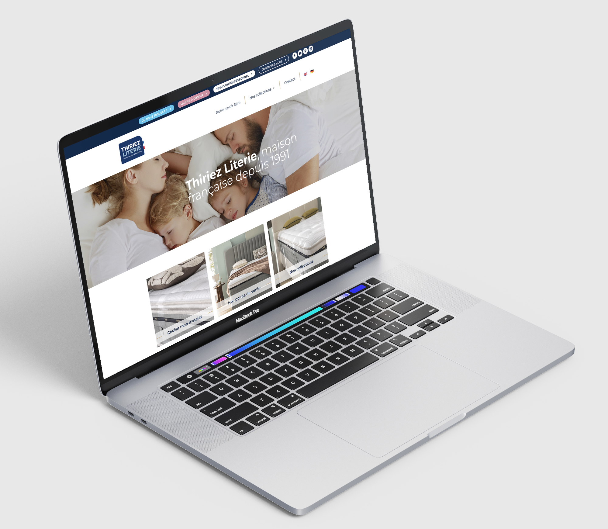 JBL Com & Cie - Portfolio - Thiriez Literie - Identité de marque